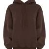 Halo Chocolate Oversized hettegenser med fleece på baksiden