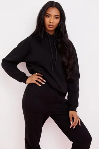 Halo Ink bomullsfleece-oversized hettegensere
