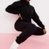 Halo Ink bomullsfleece-oversized hettegensere
