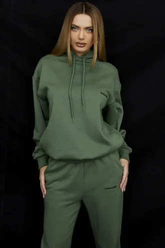 Halo Moss Oversized hettegenser med fleece på baksiden