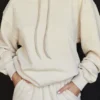 Halo Oatmeal Oversized hettegenser med fleece på baksiden