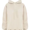 Halo Oatmeal Oversized hettegenser med fleece på baksiden