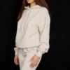 Halo Oatmeal Oversized hettegenser med fleece på baksiden