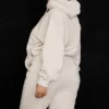 Halo Oatmeal Oversized hettegenser med fleece på baksiden