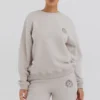 Haze Cloud bomullsfleece-Sweatshirt med rund hals