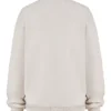 Haze Cloud bomullsfleece-Sweatshirt med rund hals