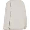 Haze Cloud bomullsfleece-Sweatshirt med rund hals