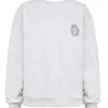 Haze lysegrå melert sweatshirt med rund hals