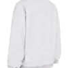 Haze lysegrå melert sweatshirt med rund hals