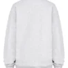 Haze lysegrå melert sweatshirt med rund hals