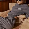 Haze Slate-sweatshirt med rund hals