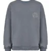Haze Slate-sweatshirt med rund hals