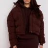Hero Chocolate Oversized C-formet pufferjakke