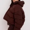 Hero Chocolate Oversized C-formet pufferjakke