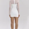 Holly White Plunge minikjole