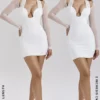 Holly White Plunge minikjole