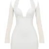 Holly White Plunge minikjole