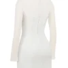 Holly White Plunge minikjole