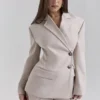 Hudson Beige Hourglass Blazere