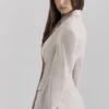 Hudson Beige Hourglass Blazere