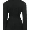 Hudson svart blazer med timeglassform