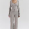 Hunter Grey Cashmere Straight Leg Bukser