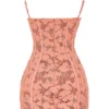 Ilayda Sorbet brodert blomsterblonder minikjole