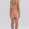 Ilayda Sorbet brodert blomsterblonder minikjole
