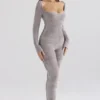 Isis Mink Jumpsuit i tykk chenille til hjemmebruk