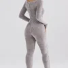 Isis Mink Jumpsuit i tykk chenille til hjemmebruk