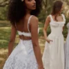 Isla Bluebell Scallop Lace Broderie Anglais Mini Sommerkjoler