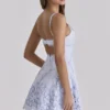 Isla Bluebell Scallop Lace Broderie Anglais Mini Sommerkjoler