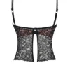 Jacinta svart blonder-cami-topper
