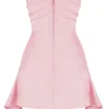 Jasmine Rose Pink drapert stroppeløs korsetter-kjole