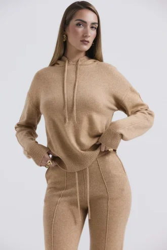 Jionni Camel Cashmere Blend Hettegensere