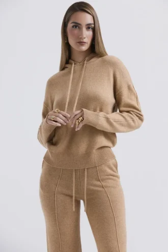 Jionni Camel Cashmere Blend Hettegensere