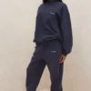 Joggebukser i marineblå fleece