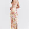Josefina Ivory Floral Maxi Kjoler