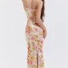 Josefina Ivory Floral Maxi Kjoler