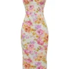 Josefina Ivory Floral Maxi Kjoler
