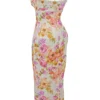 Josefina Ivory Floral Maxi Kjoler
