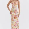 Josefina Ivory Floral Maxi Kjoler