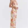 Josefina Ivory Floral Maxi Kjoler