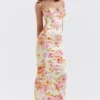 Josefina Ivory Floral Maxi Kjoler