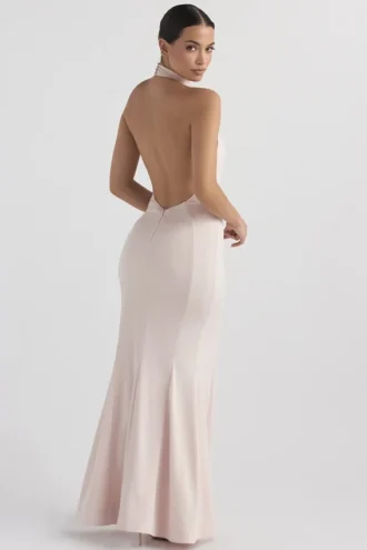 Juliette Blush Halter-kjole
