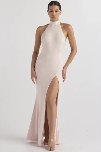Juliette Blush Halter-kjole