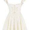 Kaia Ivory A-Line minikjole
