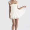 Kaia Ivory A-Line minikjole