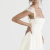 Kaia Ivory A-Line minikjole