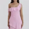 Kalena Cotton Candy Off Shoulder Mini Kjoler